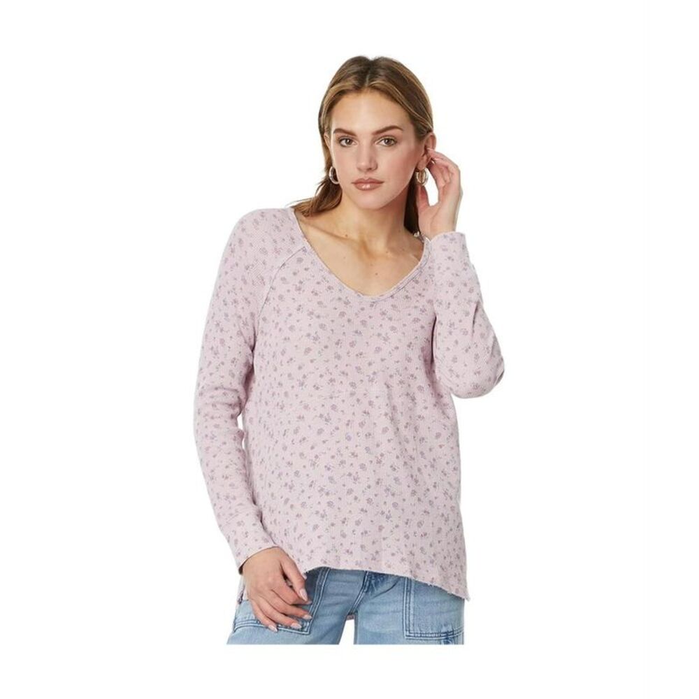 Lucky Brand Womens Floral Print Basic T-Shirt, NWT
